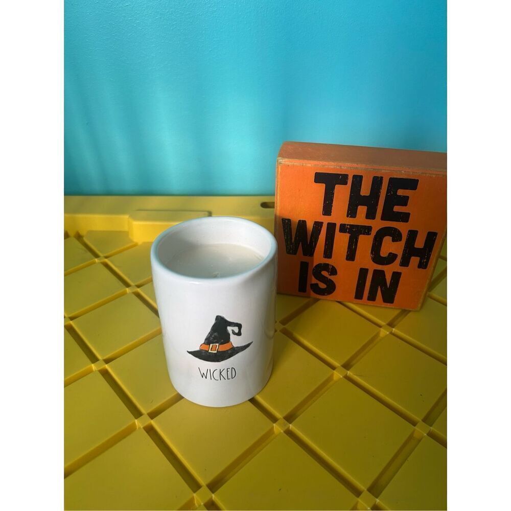 Rae Dunn Wicked Candle with Witch Hat
